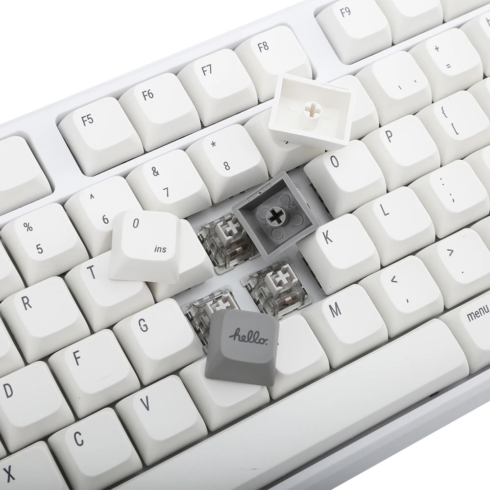 XDA PBT คีย์บอร์ดภาษาอังกฤษ127คีย์/ชุดสำหรับเชอร์รี่ MX keycap สำหรับคีย์บอร์ดกลไก DIY ออกแบบเอง