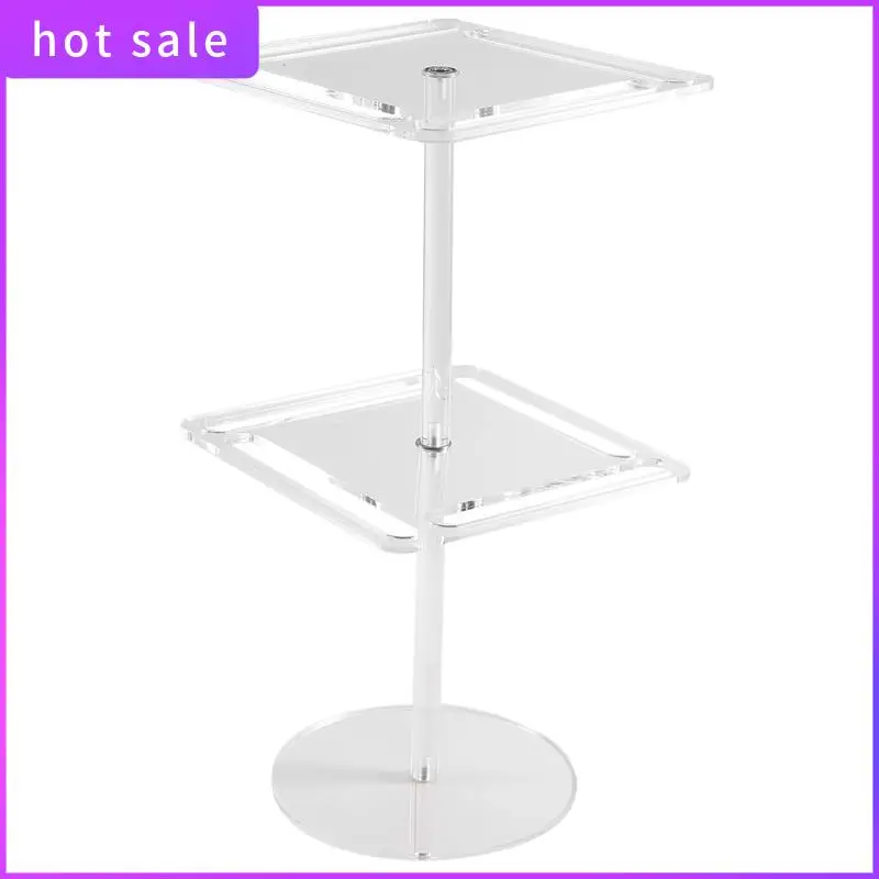 

Acrylic Sunglasses Holder Stand 360 Degree Rotating Eyeglasses Display Rack Eyewear Organizer Transparent Double Layer Durable