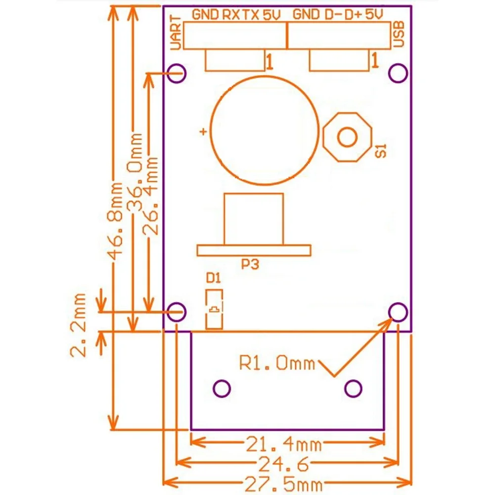 Barcode Scanner GM65 1D, 2D, USB, UART, PDF417 Bar Code Reader, Módulo QR Code para Bus, Supermercado, Hospital