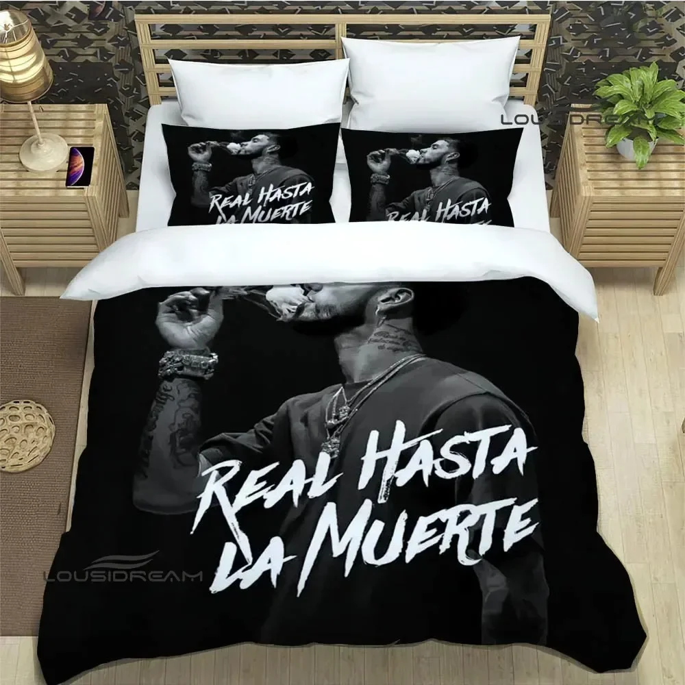 Rapper Anuel AA printed Bedding Sets exquisite bed supplies set duvet cover bed comforter set bedding set luxury birthday gift