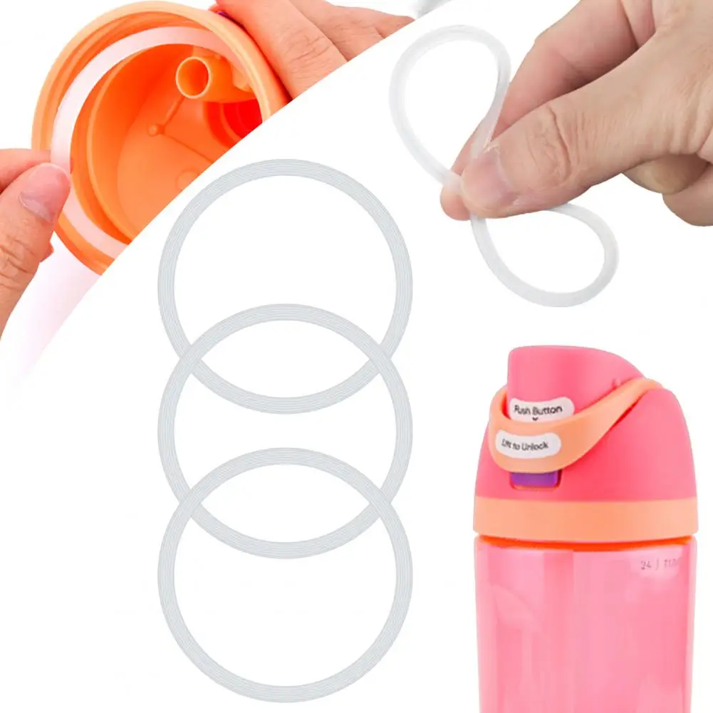 6Pcs Water Bottle Gasket Replacement For Owala FreeSip Easy To Replace Silicone Lid Seal O Ring Sealing Gaskets 코일 교체