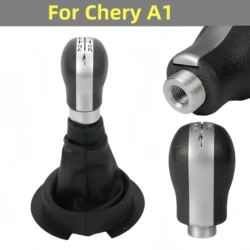 For Chery A1 Lever Shifter Head Manual Gear Shift Knob Leather Gaiter Boot Collar Cover Case Car Interior Replacement Parts