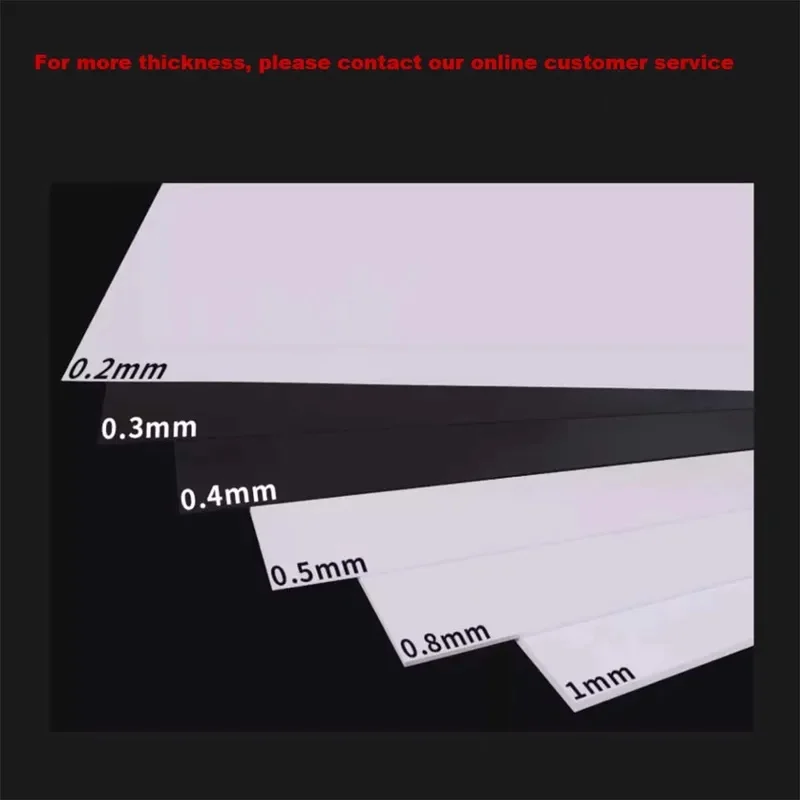 White PVC Hard Sheet Advertising Board Black Soft Ceiling PVC PE Plastic Custom Cut Service
