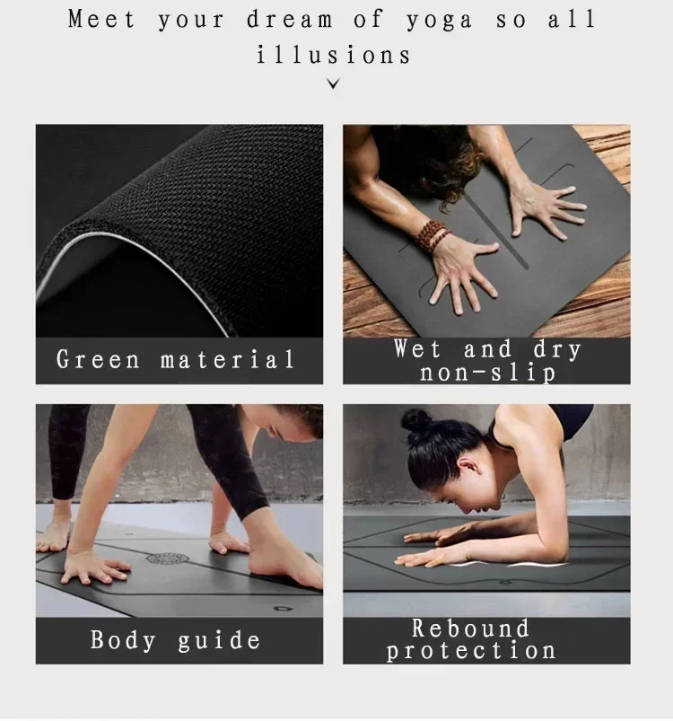 Wholesale multicolor arched yoga mat Pu rubber oval curved mat round up and down arched yoga mat