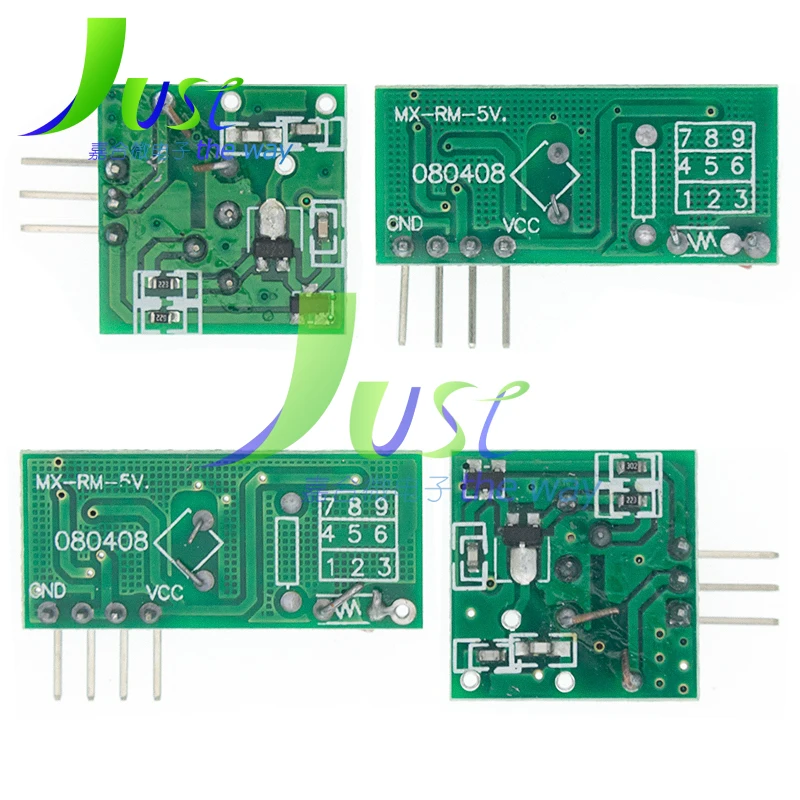 10pair (20pcs) 315Mhz 433Mhz RF Wireless Transmitter Module and Receiver Kit 5V DC Wireless For Arduino Raspberry Pi /ARM/MCU image 2