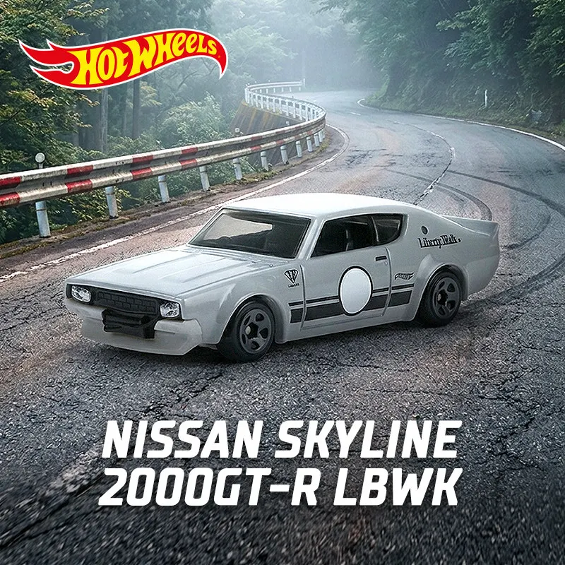 Hotwheels Diecast Car Model Nissan Skyline 2000 Gt R Lbwk Liberty Walk Alloy Simulation Collectible Vehicle For Adult Collectors