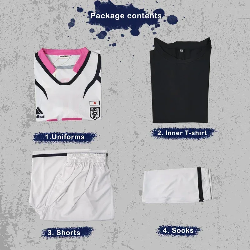 Sky06 هولون الأزرق قفل أنيمي Sae Shidou أيكو شوتو سيندو تأثيري حلي شعر مستعار U20 زي كرة القدم ارتفع صافي الاصطناعية Hall66liU &