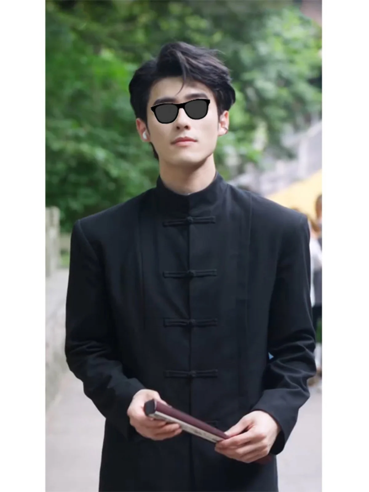 Early Autumn Chinese Style Pad Shoulder Suit Jacket Men's Engagement Ceremony Clothing Casual Western Style Wedding Dress