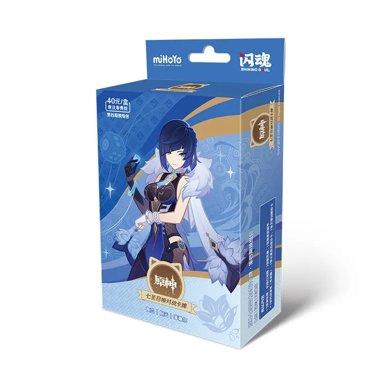 Originele Genshin Impact Card Vol.4 Genius Invokation Tcg Battle Card Anime Character Competitive Booster Game Collection Cards