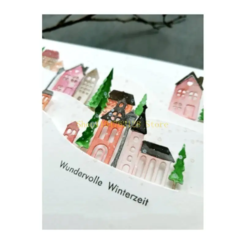 House Metal Cutting Dies Stencil DIY Scrapbooking Album Paper Card Template Mold best sale