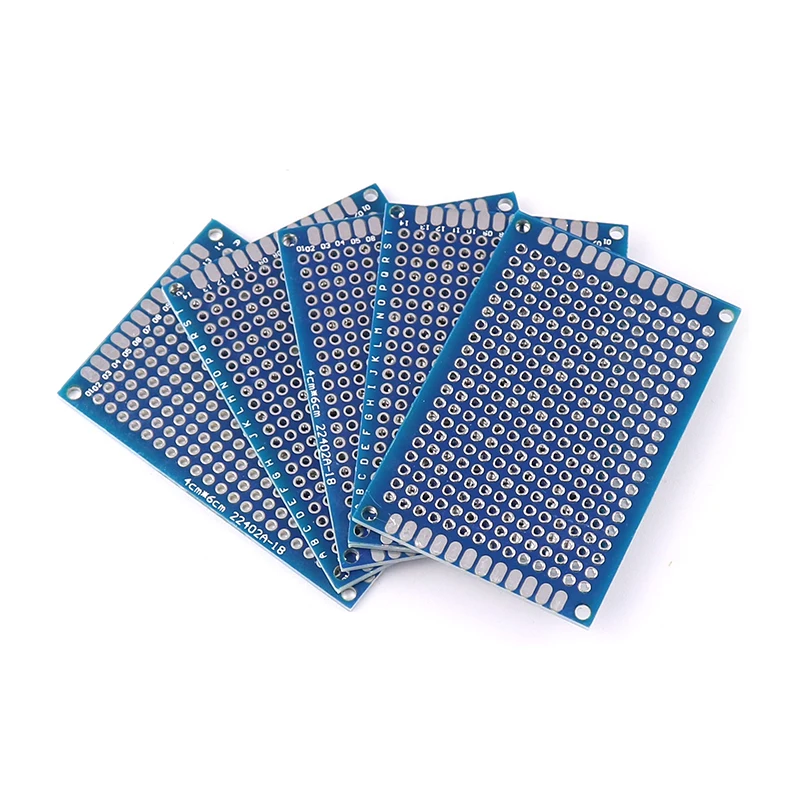 20PCS Red 4x6cm Double Side Prototype DIY Universal Printed Circuit PCB Board Protoboard PCB Kit Breadboard Set