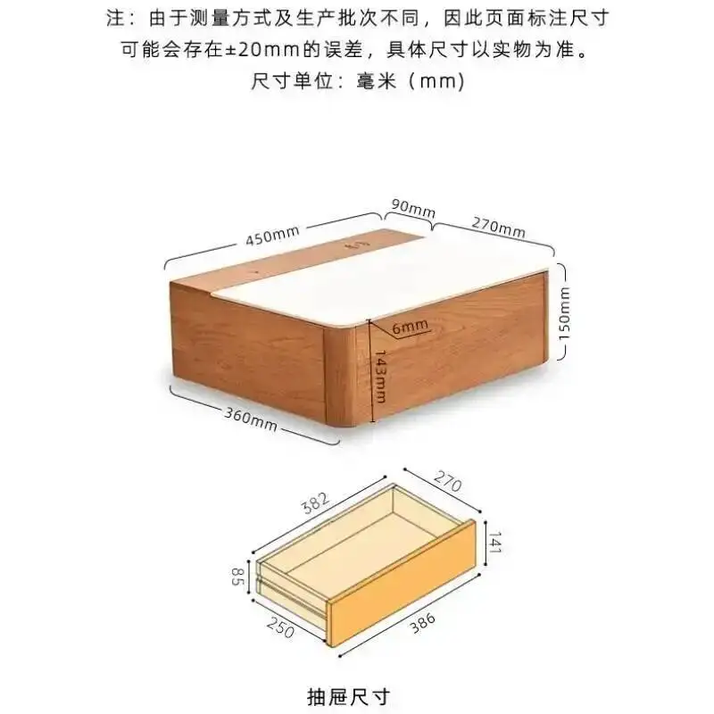 Cute Table Bedside Wood Open Cabinets Coffee Side Bed Room Auxiliary Storage Locker Cabinet Bedroom Nachttisch Drawer Storage