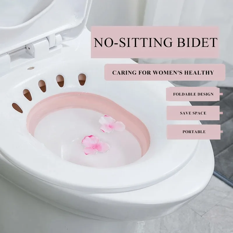 Folding Toilet Sitz Cleaning Soaking Bathtub Pregnant Hemorrhoid Hot Tub Bath Bidet Flusher Special Wash Basin