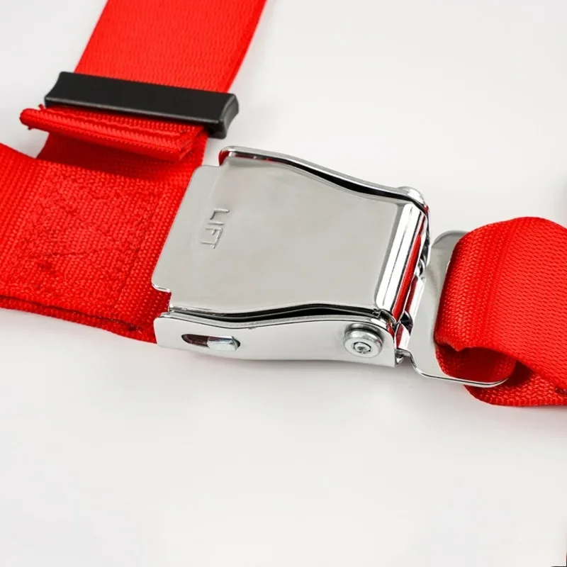 유니버설 4포인트 레이싱 시트 벨트 스포츠 레이싱 시트 벨트 고정 설치 퀵 릴리즈 나일론 CE 인증 차량용