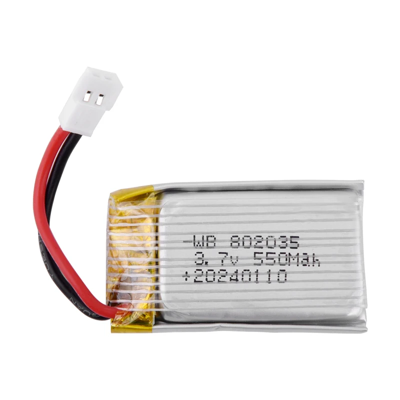 NEW 3.7V 550mAh Lipo Battery For X4 H107 H31 KY101 E33C E33 U816A V252 H6C RC Drone Spare Parts 3.7v 802035 Battery Charger Set