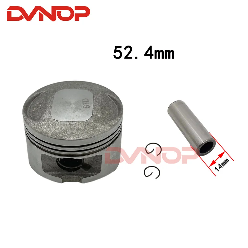 Scooter piston Kit For Honda Sh Ses Dylan PS125 SH125 Nes Pes 125cc 12100-KGF-910 52.4mm 14mm pin 4 Stroke