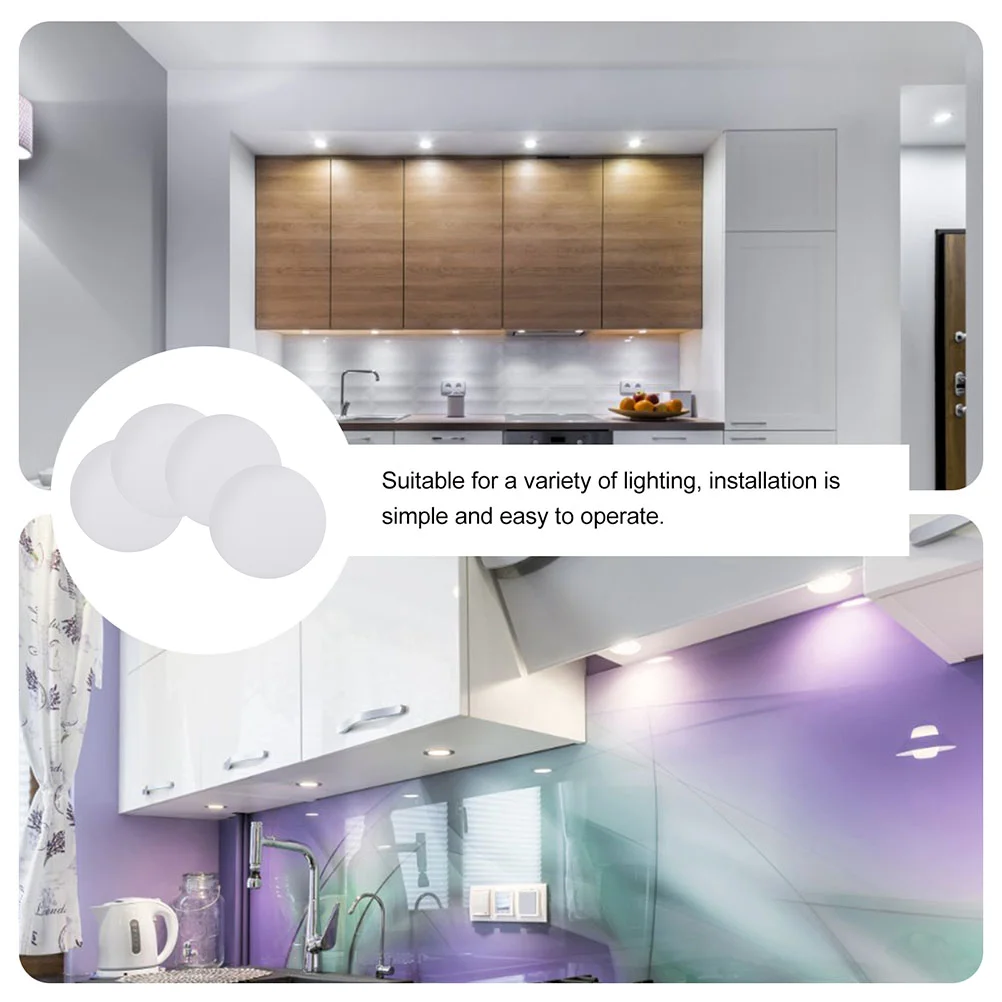 4 Pcs Anti-glare Diffusion Lampshade Accessories 4pcs Diffuser Bulb Applique Chandelier Pvc Spotlight Covers