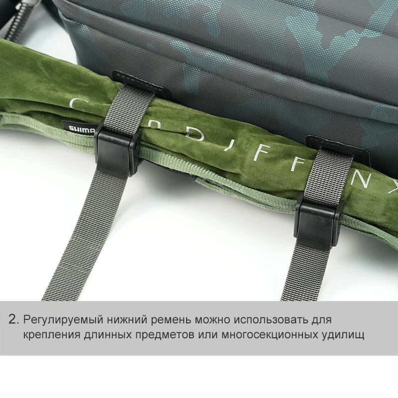 5L LURESKY Wasserdichte Angeltasche, multifunktional als Umhängetasche, Hüfttasche und Rucksack, professionelle Aufbewahrung für Spinnruten und Köder. – Detail 15