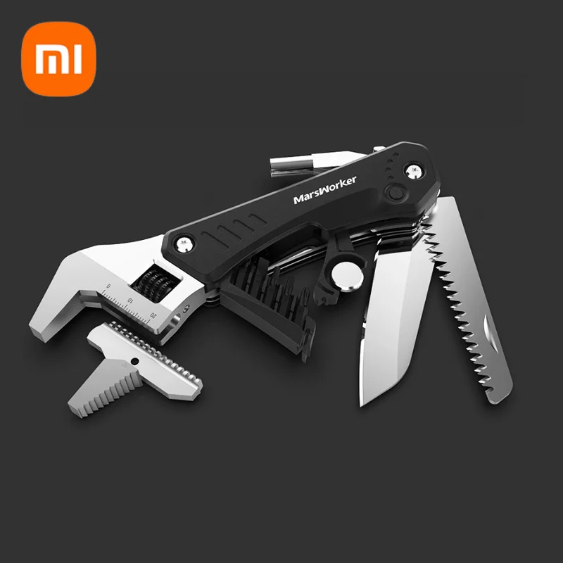 

Ручной инструмент Xiaomi Marsworker, многофункциональный гаечный ключ, нож, плоскогубцы, складные инструменты из нержавеющей стали, резак для проволоки, ручные инструменты для улицы