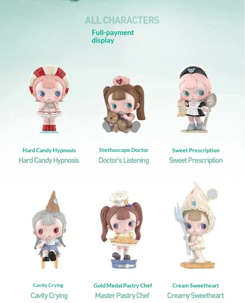 Original POPMART TinyTiny Act 1 Sugar Therapy Room Blind Box Anime-Figur Sammlerstück Spielzeug Tischdekoration Geschenk Überraschungstasche – Detail 2