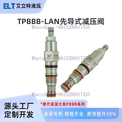 PBBB-LAN/PBDB/PBFB Pilot Operated Hydraulic Pressure Reducing Valve Replaces S-UN PBBB Pressure Relief Valve Threaded Cartridge