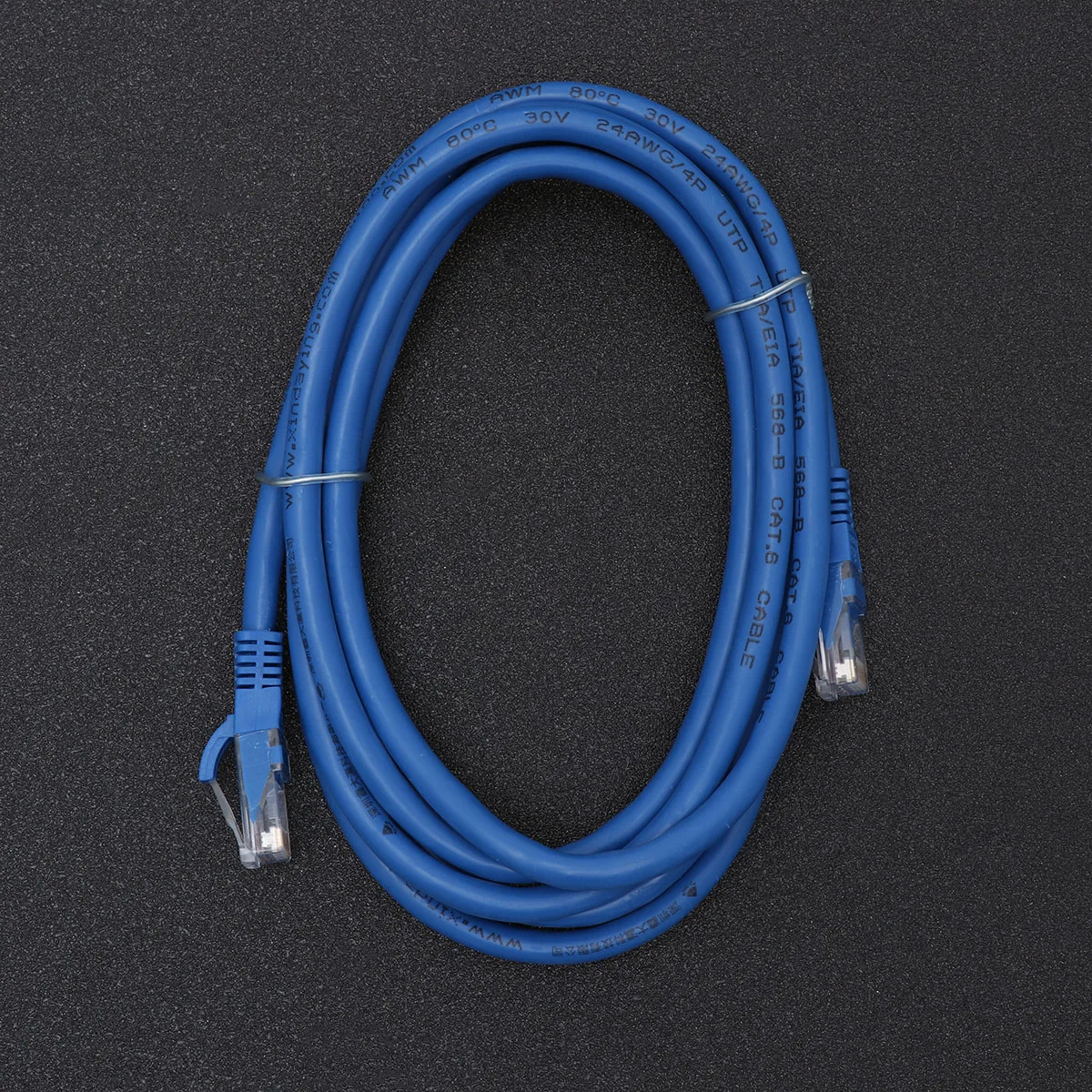 

5M Blue Cat6 Ethernet Network Gigabit Lan Cable High Speed Durable Bare Copper Conductors Gold Plated Snagless Molded