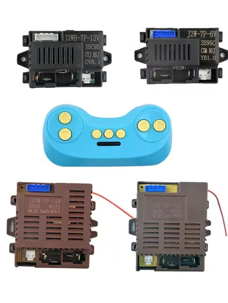 Elektrische kinderauto J4VW-7P-12V Ontvanger J5W-7P-12V Controller J2W-7P-6V Afstandsbediening voor elektrisch voertuig voor kinderen