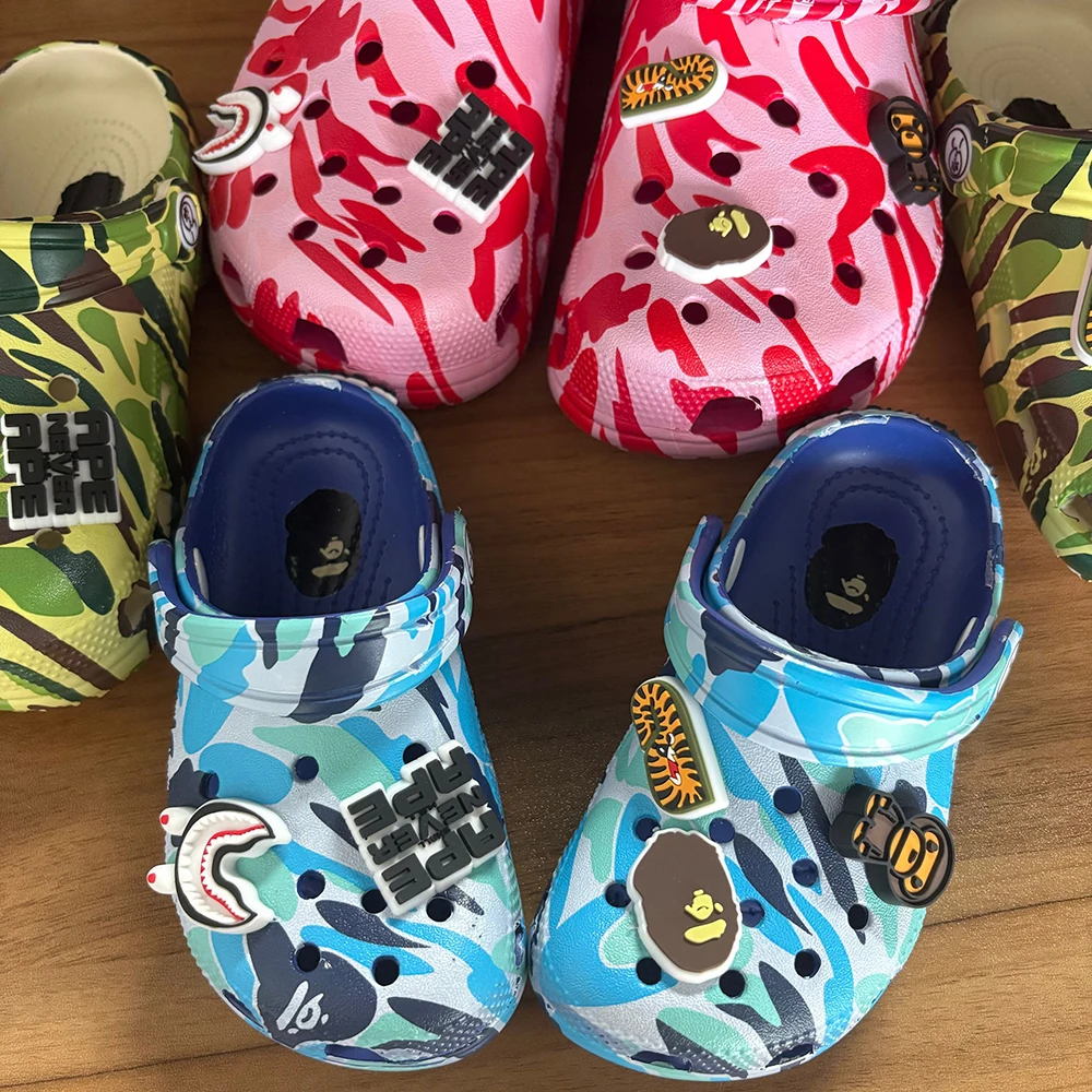 

Monkey Co-Branded Style Children Slippers Summer Anti-Slip Outdoor Casual Beach Shoes Hole Hole Comfortable Breathable Sandals