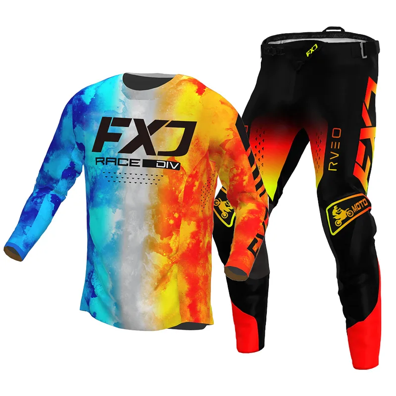 motocross gear set racing suit Off-road MX Enduro MOTO Mens Kits Women's Motorcycle Combo white Pink black red green