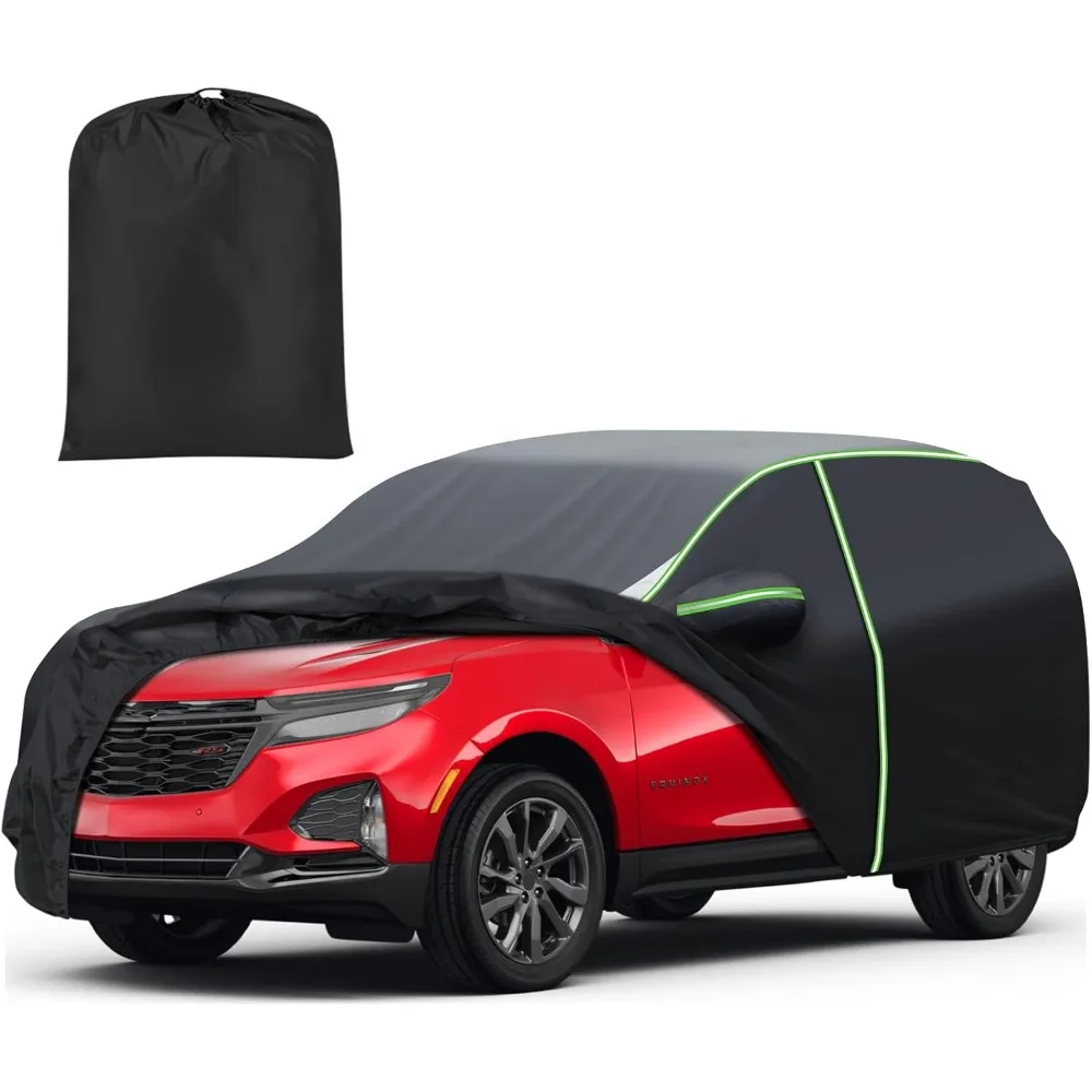

Universal Car Cover for SUVs, 7-Layer All-Weather Waterproof with Reflective Strips and Zipper Door, Fits 2005-2026 Models