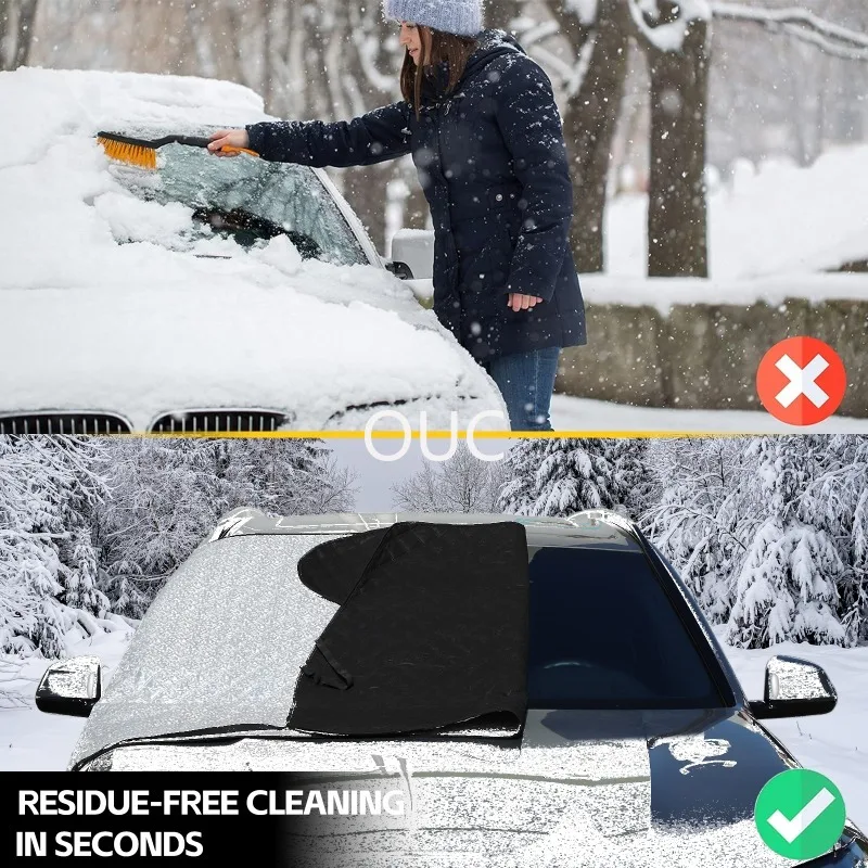 Car Winter Windshield Snow Cover Snowproof Anti-Frost Ice Control Sunshade Protector Cover For BMW X5 G05 2022