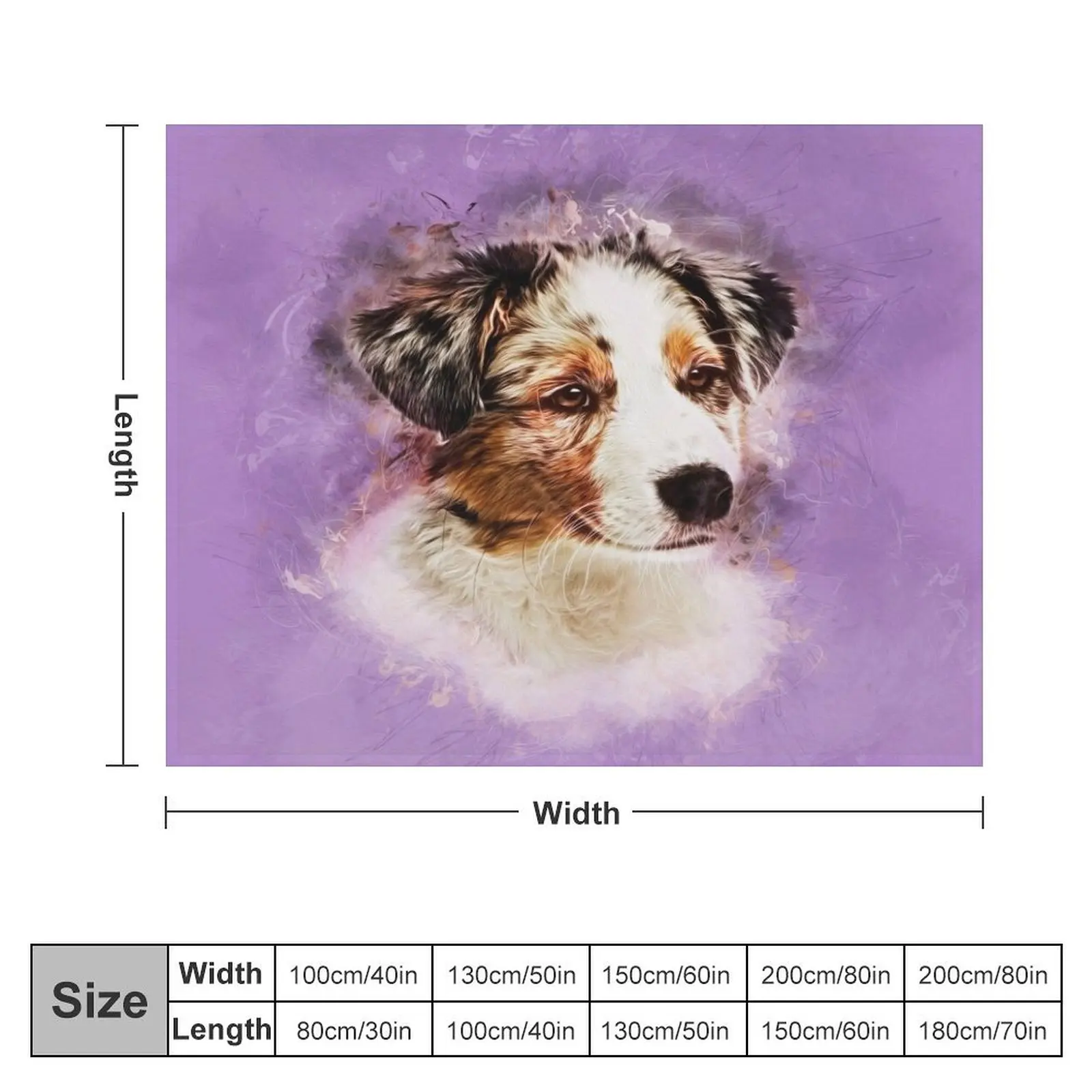 Australian Shepherd - Aussie Puppy Throw Blanket Beautifuls sofa bed Blankets