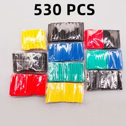 127-850 PCS,Polyolefin Shrinking Assorted Heat Shrink Tube Wire Cable Insulated Sleeving Tubing Set 2:1 Waterproof Pipe Sleeve