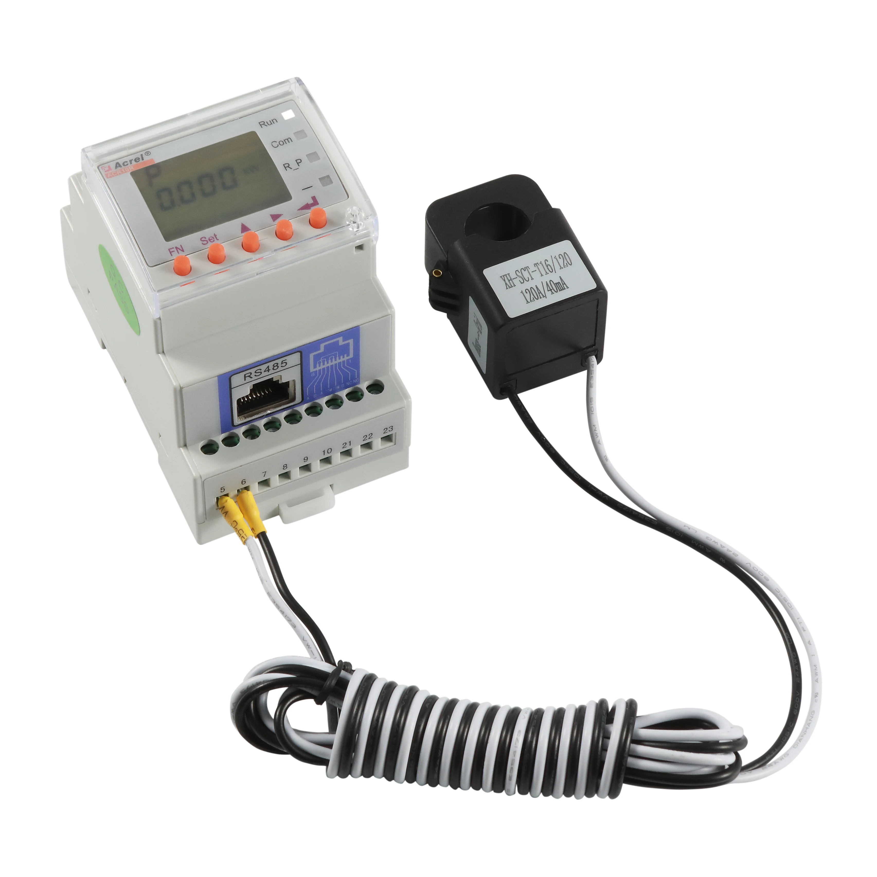 Acrel ACR10R Single Phase Bidirectional Meter For Solar Paired 300A External Current Sensor with Rs485 Modbus-RTU