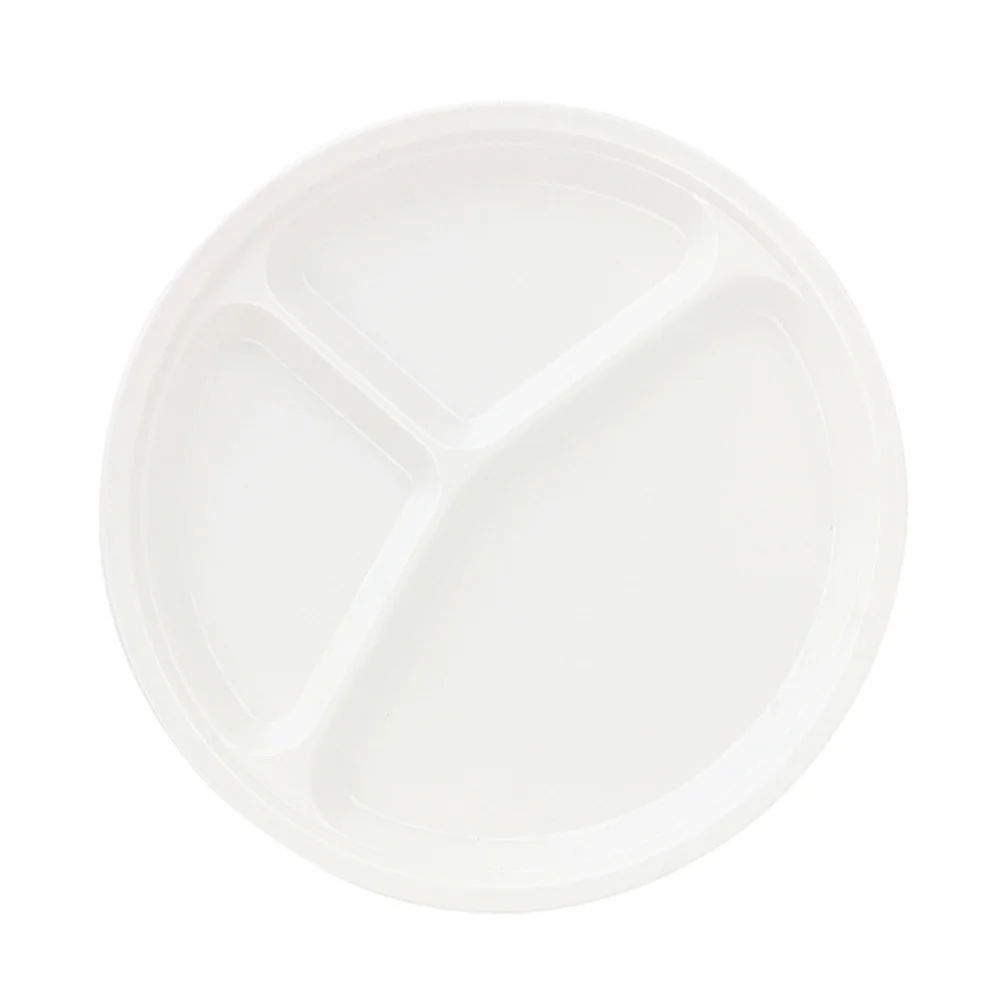 

1pc Melamine Food Tray 3-Compartment Design Material For Serving Snacks Fruit Candy Appetizer Buffet Party Use Snack