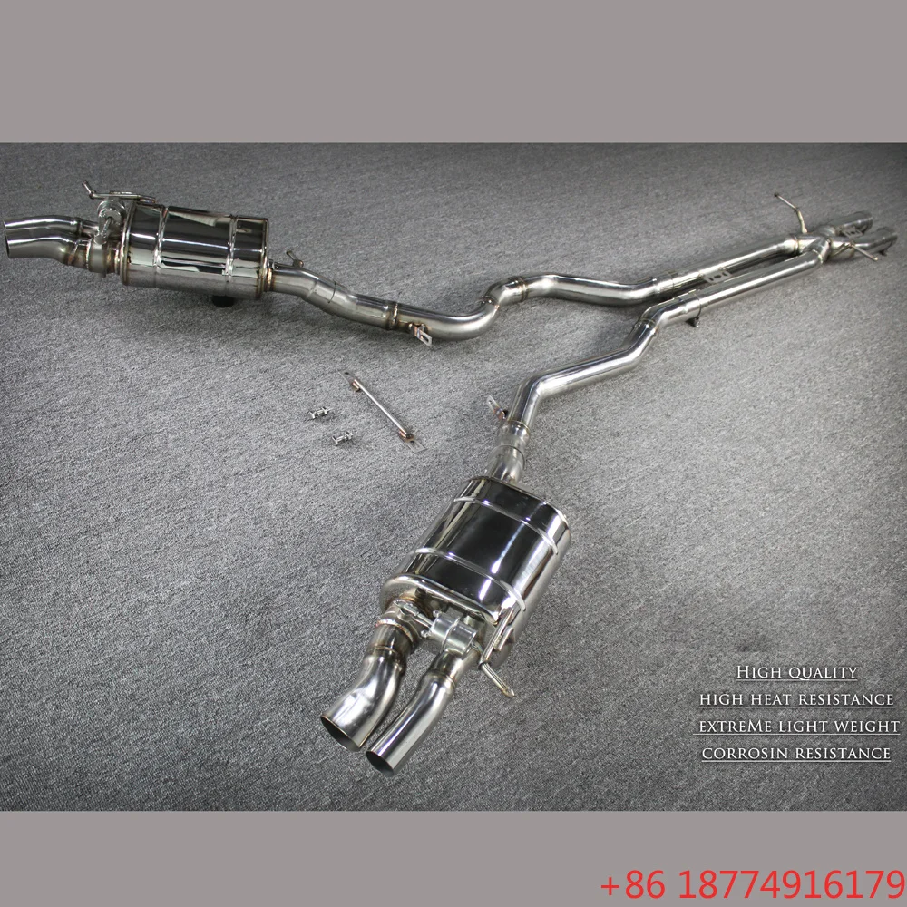 OBM High Performance Auto Sport for  Range Rover Autobioaphy  SS304  Catback Muffler Exhaust System X Pipe