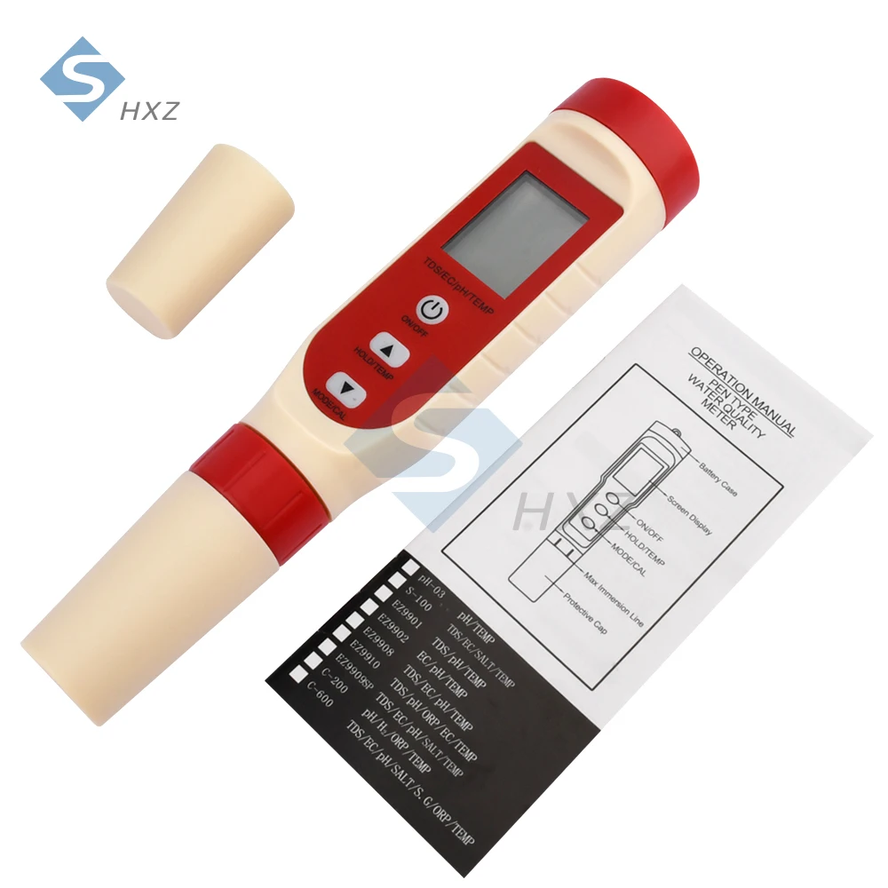 

TDS PH-метр 0,01, высокоточный 4 в 1 PH EC TDS, Измеритель Качества Воды, цифровой Многофункциональный тестер для аквариумов 0-ppm