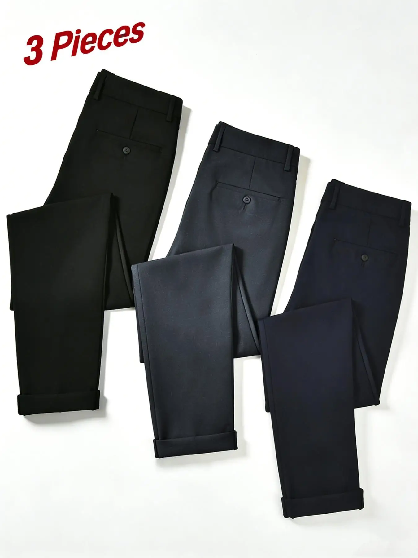Men's Daily-Wear Versatile Casual Pants Set Soft Comfortable Fabric for All-Day Wear Versatile Design Suitable for Daily Use