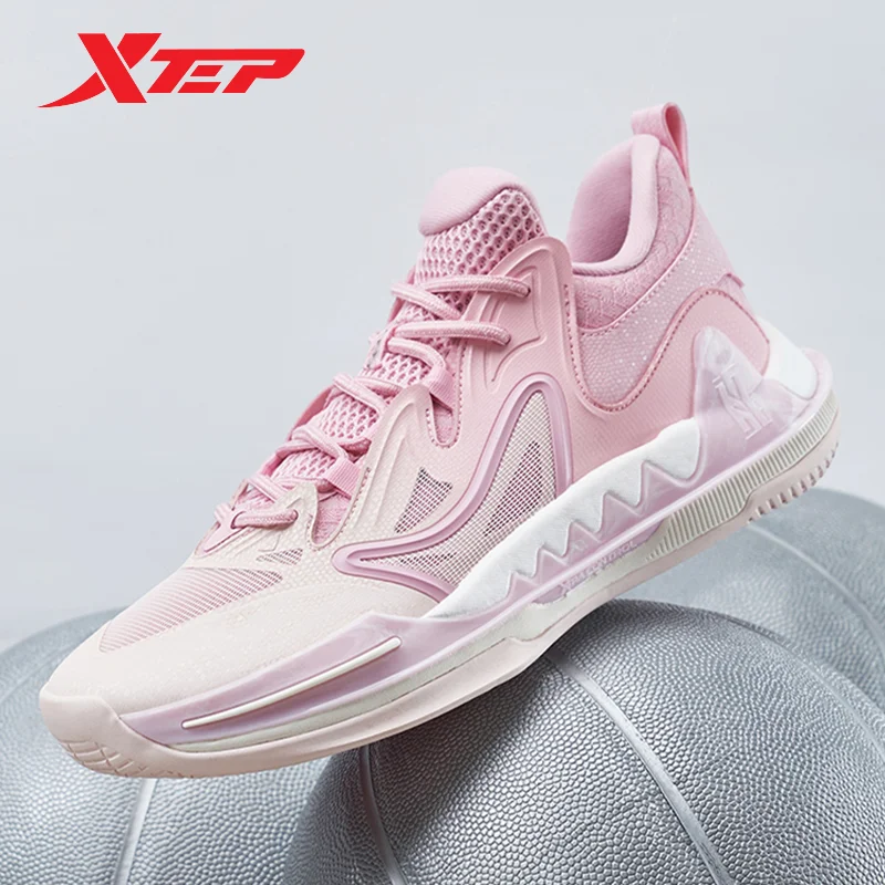 Xtep Basketball Shoes Men Wear-Resistant Shock Absorption Men\'s Sports Shoes Low Top Cushioning Male Sneakers 877219120008