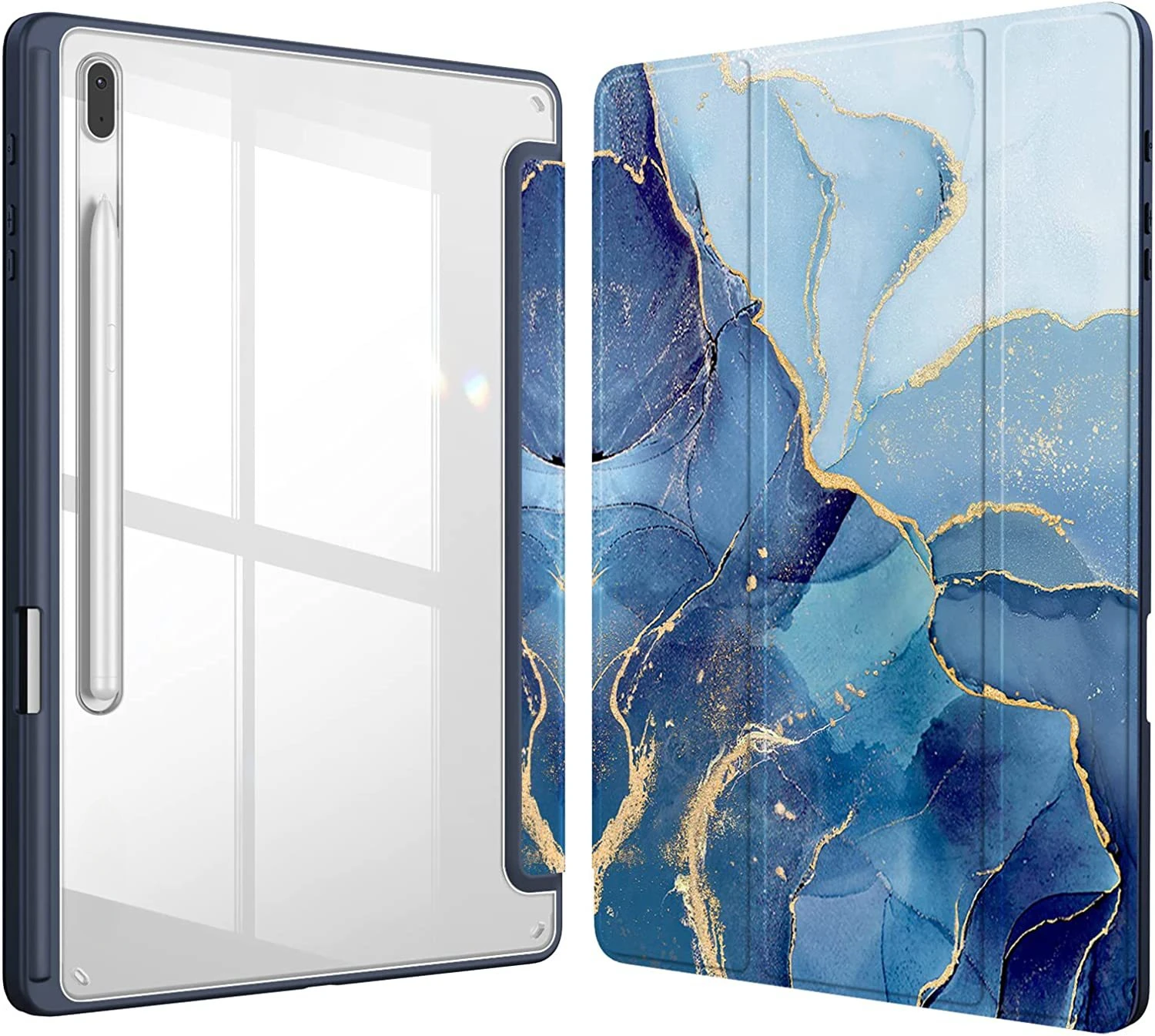 Für Samsung Galaxy Tab S11 S10 FE Plus S9 Hülle Acryl Dreifach Faltbarer Ständer Stifthalter Stoßfeste Tablet-Schutzhülle – Detail 5