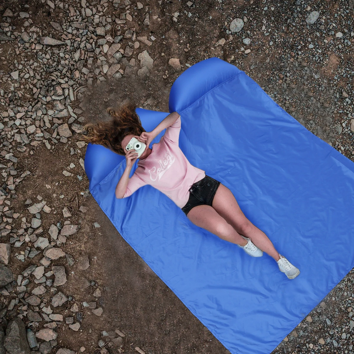 

Inflatable Sleeping Oxford Waterproof Foldable Camping Hiking Travel Outdoor Activities Beach Outdoor Sleeping Pad Mat