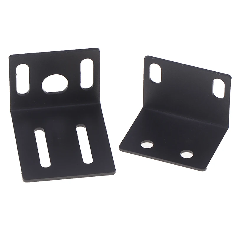 New 1 Set Metal 1U Rack Mount Ear Mounting Jointing With Screw Cap For Frame Box High Qulaity Wireless System Receiver Host