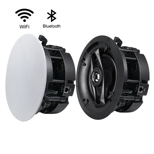 70W 2 channel In Wall Wifi Ceiling Speaker for home theater Audio Stereo Sound APP Controls Wireless Hifi Wifi Ceiling Speaker