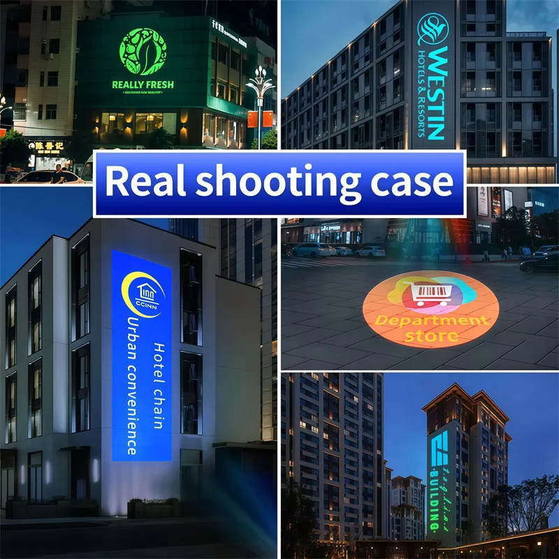 135W 160W High Power Super Clear Advertising Logo Led Projector Door Head Pattern Text Custom Gobo Light City Projector Lighting
