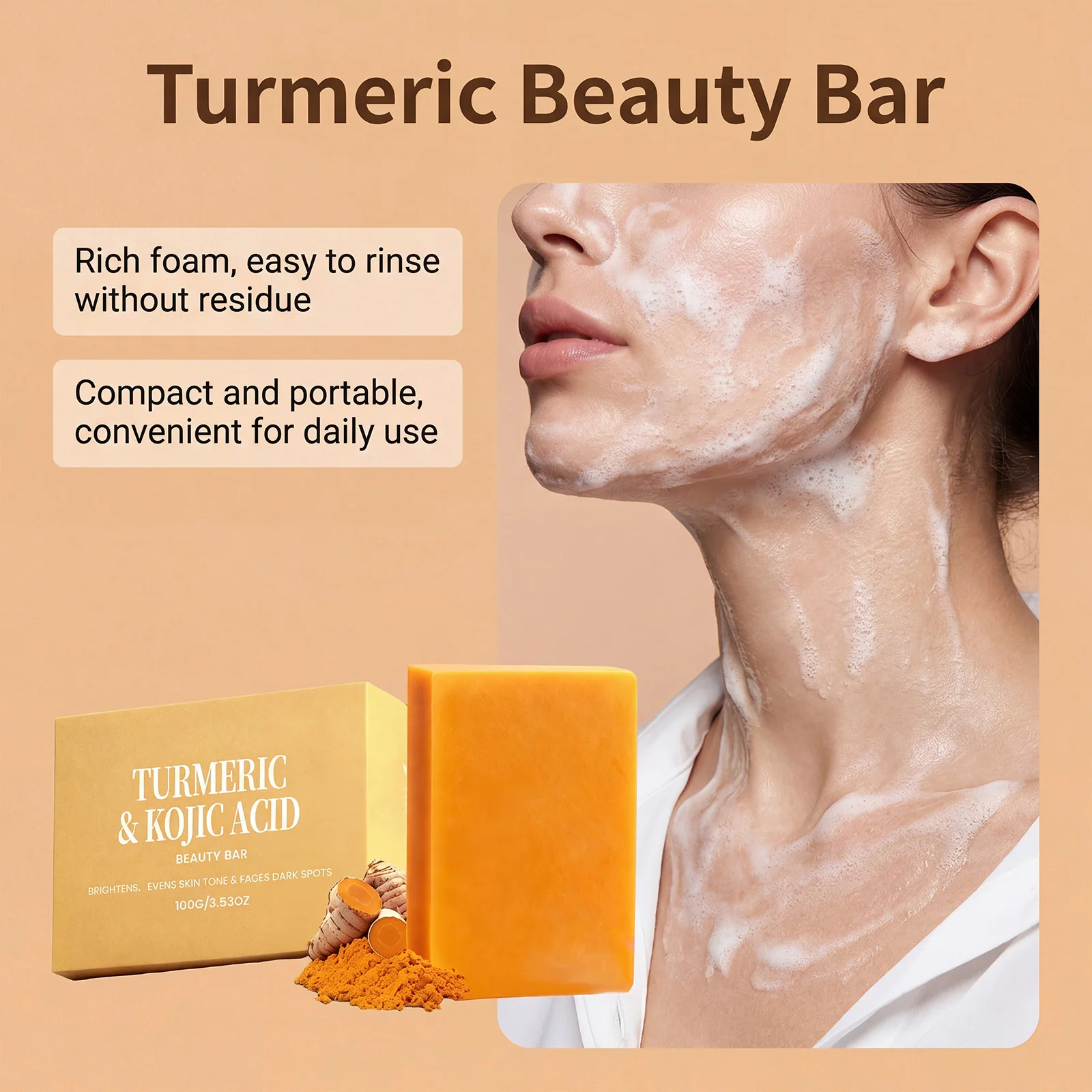 Sabun Kunyit Kojic Pengelupas - Kojic Acid Soap ulasan dan harga