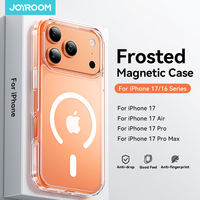 Joyroom For iPhone 17 Pro Max Case Magnetic Frosted Case Shockproof Matte Cover For iPhone 16 Pro Wireless Charger Magnet Cover