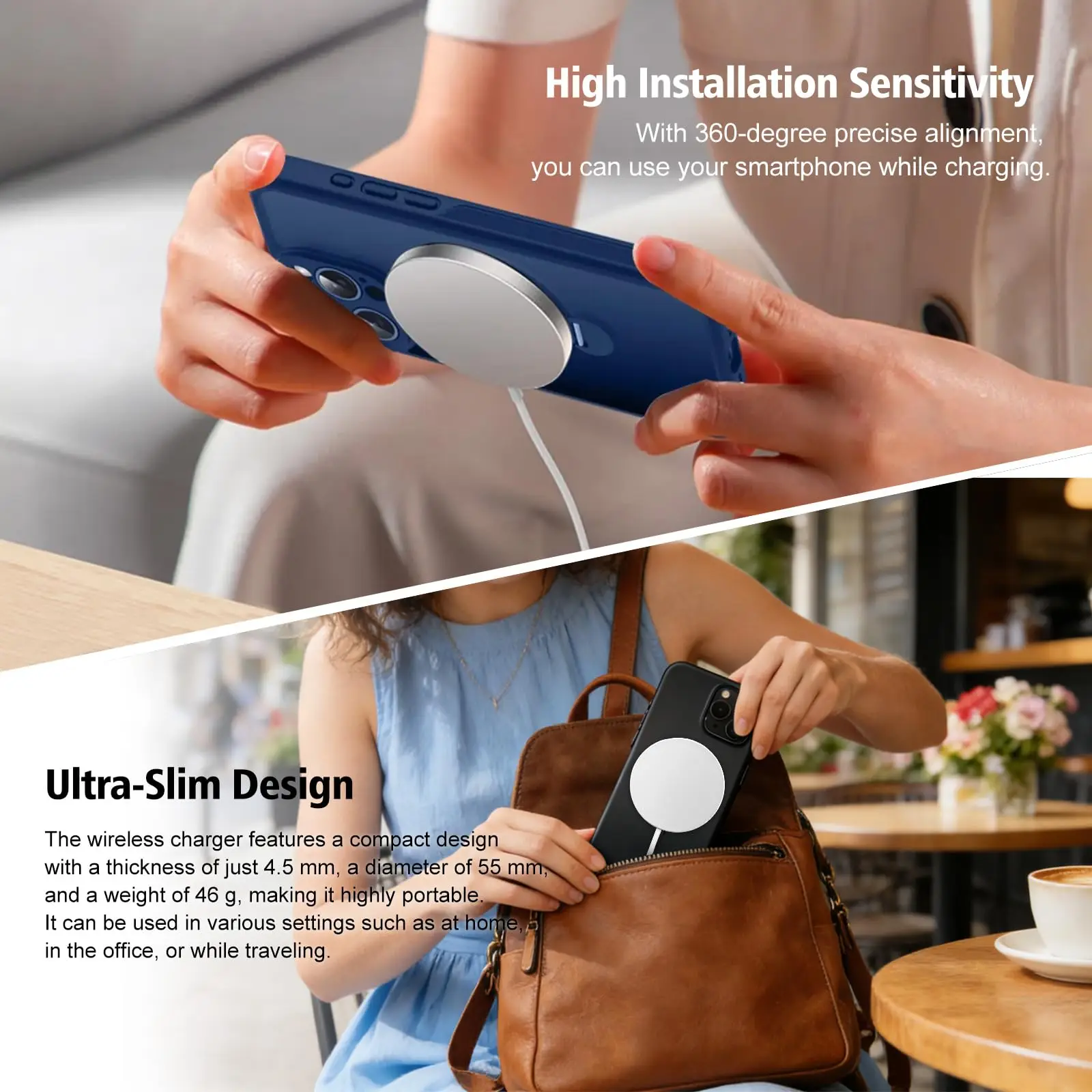 New Qi2.2 25W Magnetic Wireless Charger for Magsafe Charger Mini Fast Charging Station Pad for iPhone18 17 16 15 14 13 12 ProMax