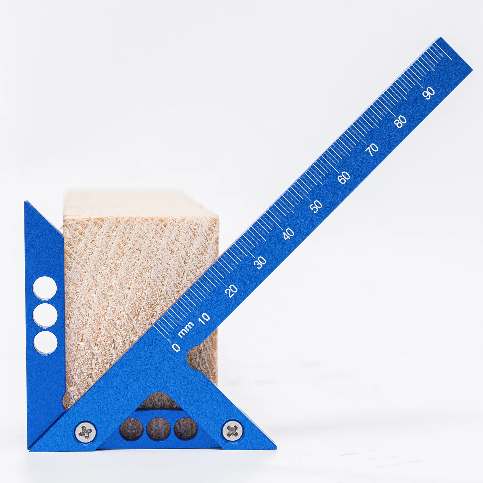 مركز مكتشف النجارة مربع 45/90 درجة الزاوية اليمنى خط قياس الألومنيوم مركز الكاتب نجار حاكم أداة قياس الخشب