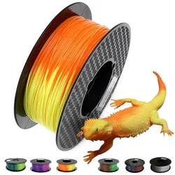 Color Changing with Temperature PLA 3D Printer Filament 1.75mm 500g/250g Gradient Thermochromic Sublimation Printing Material