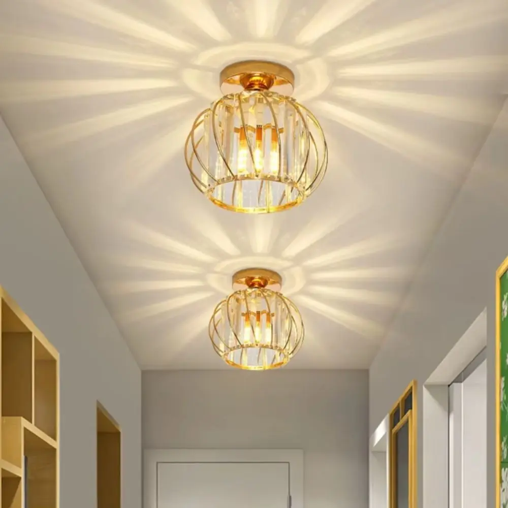 Luxury Luxury Crystal Crystal Ceiling Light Channel Track Modern Minimalist Ceiling Light Luxur Track Lighting Fixture Corridor